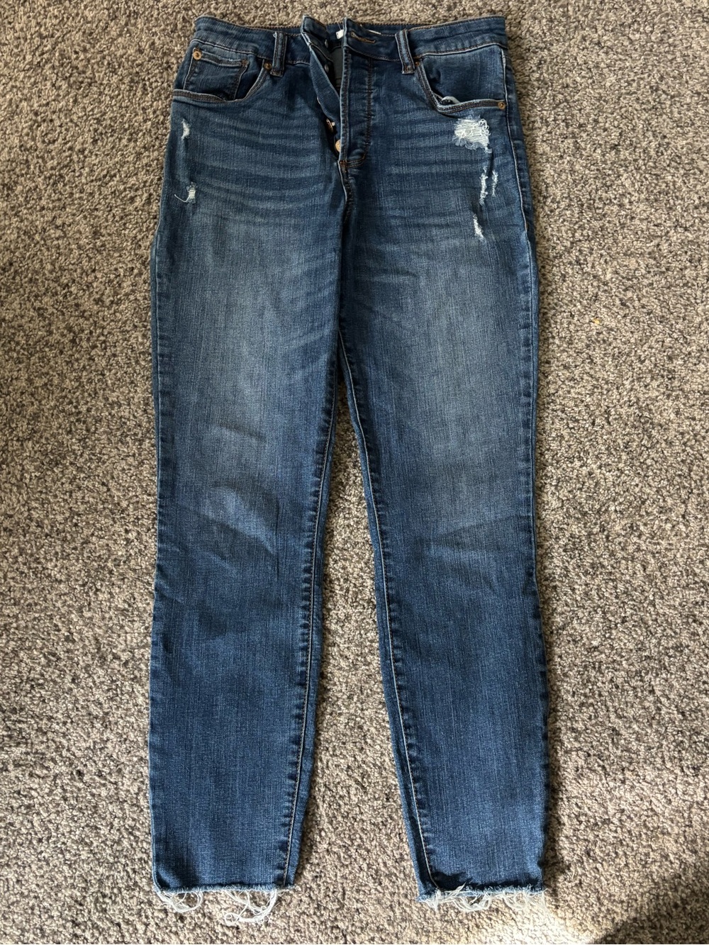 Classic Women's Dark Blue Distressed Jeans STS Blues